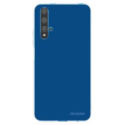 Átlátszó szilikon tok az alábbi mobiltelefonokra Huawei Nova 5T - Navy Blue