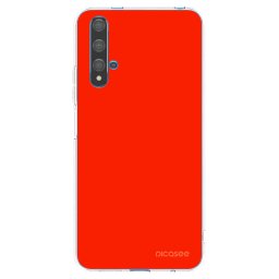 Átlátszó szilikon tok az alábbi mobiltelefonokra Huawei Nova 5T - Maranello Red