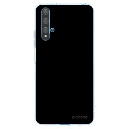 Átlátszó szilikon tok az alábbi mobiltelefonokra Huawei Nova 5T - Black Bliss