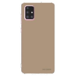 Átlátszó szilikon tok az alábbi mobiltelefonokra Samsung Galaxy A71 A715F - Soft Sand