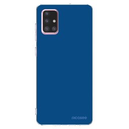 Átlátszó szilikon tok az alábbi mobiltelefonokra Samsung Galaxy A71 A715F - Navy Blue