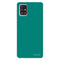 Átlátszó szilikon tok az alábbi mobiltelefonokra Samsung Galaxy A71 A715F - Emerald Mist