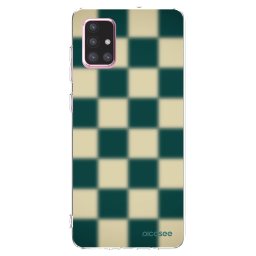 Átlátszó szilikon tok az alábbi mobiltelefonokra Samsung Galaxy A71 A715F - Shadow Chess