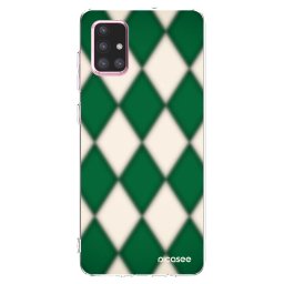 Átlátszó szilikon tok az alábbi mobiltelefonokra Samsung Galaxy A71 A715F - Emerald Diamond