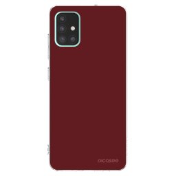 Átlátszó szilikon tok az alábbi mobiltelefonokra Samsung Galaxy A51 A515F - Red Bliss