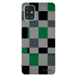 Átlátszó szilikon tok az alábbi mobiltelefonokra Samsung Galaxy A51 A515F - Block Grid