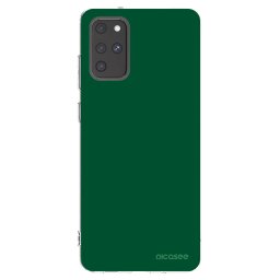 Átlátszó szilikon tok az alábbi mobiltelefonokra Samsung Galaxy S20+ G985F - Green Gleam