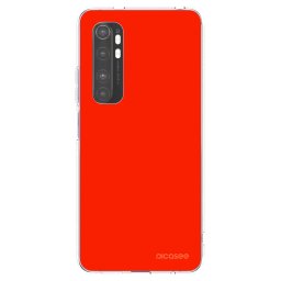 Átlátszó szilikon tok az alábbi mobiltelefonokra Xiaomi Mi Note 10 Lite - Maranello Red