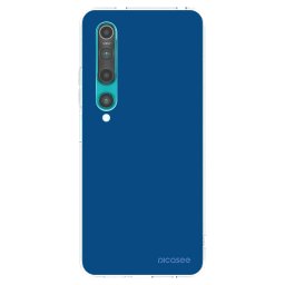 Átlátszó szilikon tok az alábbi mobiltelefonokra Xiaomi Mi 10 - Navy Blue