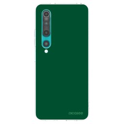 Átlátszó szilikon tok az alábbi mobiltelefonokra Xiaomi Mi 10 - Green Gleam