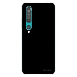 Átlátszó szilikon tok az alábbi mobiltelefonokra Xiaomi Mi 10 - Black Bliss