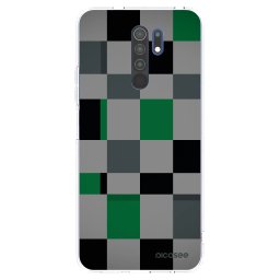 Átlátszó szilikon tok az alábbi mobiltelefonokra Xiaomi Redmi 9 - Block Grid
