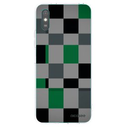 Átlátszó szilikon tok az alábbi mobiltelefonokra Xiaomi Redmi 9A - Block Grid