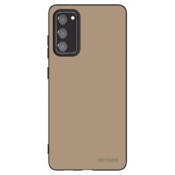 Fekete szilikon tok az alábbi mobiltelefonokra Samsung Galaxy S20 FE - Soft Sand