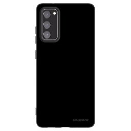 Fekete szilikon tok az alábbi mobiltelefonokra Samsung Galaxy S20 FE - Black Bliss