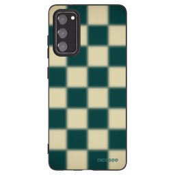 Fekete szilikon tok az alábbi mobiltelefonokra Samsung Galaxy S20 FE - Shadow Chess