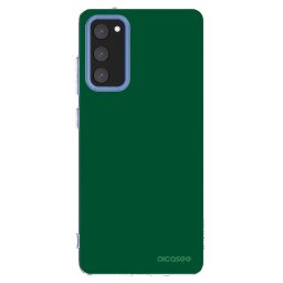 Átlátszó szilikon tok az alábbi mobiltelefonokra Samsung Galaxy S20 FE - Green Gleam