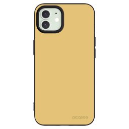 Fekete szilikon tok az alábbi mobiltelefonokra Apple iPhone 12 - Canary Crystal
