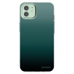 Átlátszó szilikon tok az alábbi mobiltelefonokra Apple iPhone 12 - Verdant Fade
