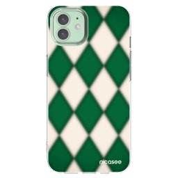 Átlátszó szilikon tok az alábbi mobiltelefonokra Apple iPhone 12 - Emerald Diamond