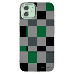 Átlátszó szilikon tok az alábbi mobiltelefonokra Apple iPhone 12 - Block Grid