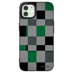 Fekete szilikon tok az alábbi mobiltelefonokra Apple iPhone 12 Pro - Block Grid