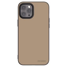 Fekete szilikon tok az alábbi mobiltelefonokra Apple iPhone 12 Pro Max - Soft Sand