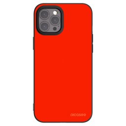 Fekete szilikon tok az alábbi mobiltelefonokra Apple iPhone 12 Pro Max - Maranello Red