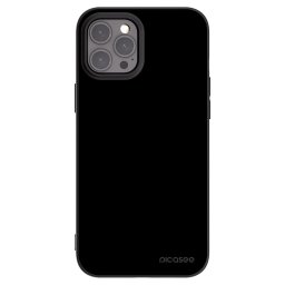 Fekete szilikon tok az alábbi mobiltelefonokra Apple iPhone 12 Pro Max - Black Bliss