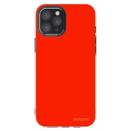 Átlátszó szilikon tok az alábbi mobiltelefonokra Apple iPhone 12 Pro Max - Maranello Red