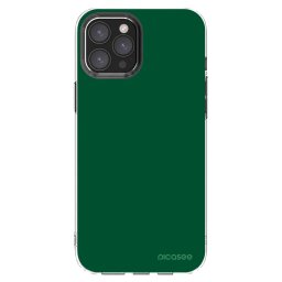 Átlátszó szilikon tok az alábbi mobiltelefonokra Apple iPhone 12 Pro Max - Green Gleam