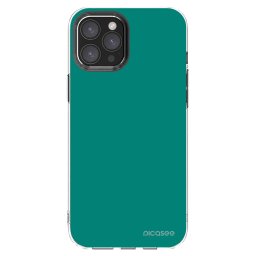 Átlátszó szilikon tok az alábbi mobiltelefonokra Apple iPhone 12 Pro Max - Emerald Mist