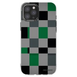 Átlátszó szilikon tok az alábbi mobiltelefonokra Apple iPhone 12 Pro Max - Block Grid