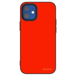 Fekete szilikon tok az alábbi mobiltelefonokra Apple iPhone 12 mini - Maranello Red