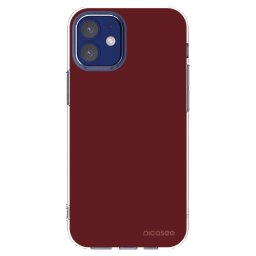 Átlátszó szilikon tok az alábbi mobiltelefonokra Apple iPhone 12 mini - Red Bliss