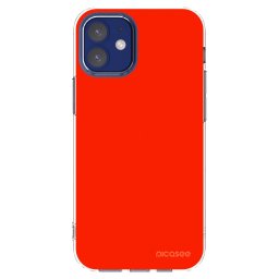 Átlátszó szilikon tok az alábbi mobiltelefonokra Apple iPhone 12 mini - Maranello Red