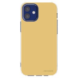 Átlátszó szilikon tok az alábbi mobiltelefonokra Apple iPhone 12 mini - Canary Crystal