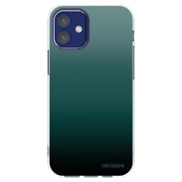 Átlátszó szilikon tok az alábbi mobiltelefonokra Apple iPhone 12 mini - Verdant Fade
