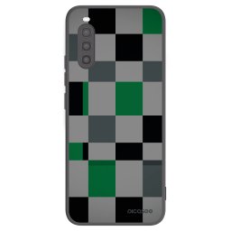 Fekete szilikon tok az alábbi mobiltelefonokra Sony Xperia 10 II - Block Grid