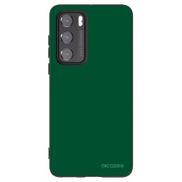 Fekete szilikon tok az alábbi mobiltelefonokra Huawei P40 - Green Gleam