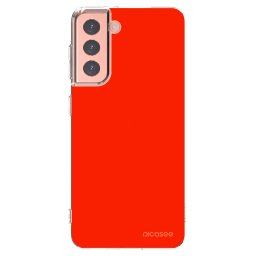Átlátszó szilikon tok az alábbi mobiltelefonokra Samsung Galaxy S21 5G G991B - Maranello Red