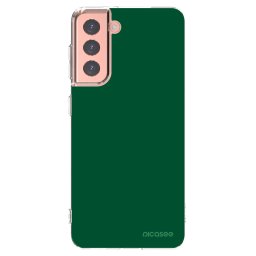 Átlátszó szilikon tok az alábbi mobiltelefonokra Samsung Galaxy S21 5G G991B - Green Gleam