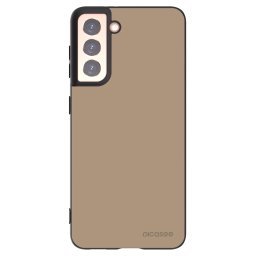 Fekete szilikon tok az alábbi mobiltelefonokra Samsung Galaxy S21 5G G991B - Soft Sand