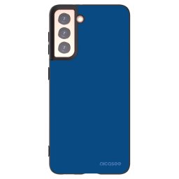 Fekete szilikon tok az alábbi mobiltelefonokra Samsung Galaxy S21 5G G991B - Navy Blue