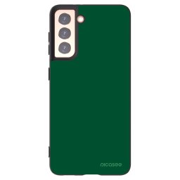 Fekete szilikon tok az alábbi mobiltelefonokra Samsung Galaxy S21 5G G991B - Green Gleam