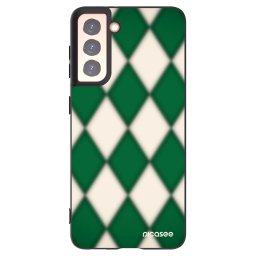 Fekete szilikon tok az alábbi mobiltelefonokra Samsung Galaxy S21 5G G991B - Emerald Diamond