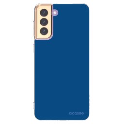Átlátszó szilikon tok az alábbi mobiltelefonokra Samsung Galaxy S21+ 5G G996F - Navy Blue