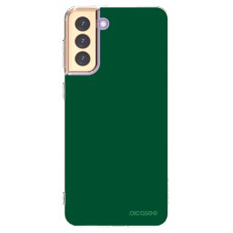 Átlátszó szilikon tok az alábbi mobiltelefonokra Samsung Galaxy S21+ 5G G996F - Green Gleam