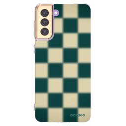 Átlátszó szilikon tok az alábbi mobiltelefonokra Samsung Galaxy S21+ 5G G996F - Shadow Chess