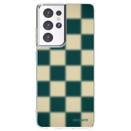 Átlátszó szilikon tok az alábbi mobiltelefonokra Samsung Galaxy S21 Ultra 5G G998B - Shadow Chess